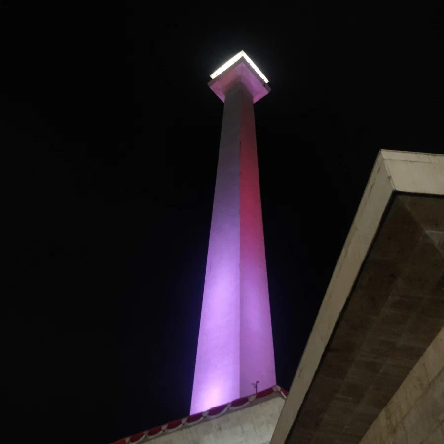 Monas at night