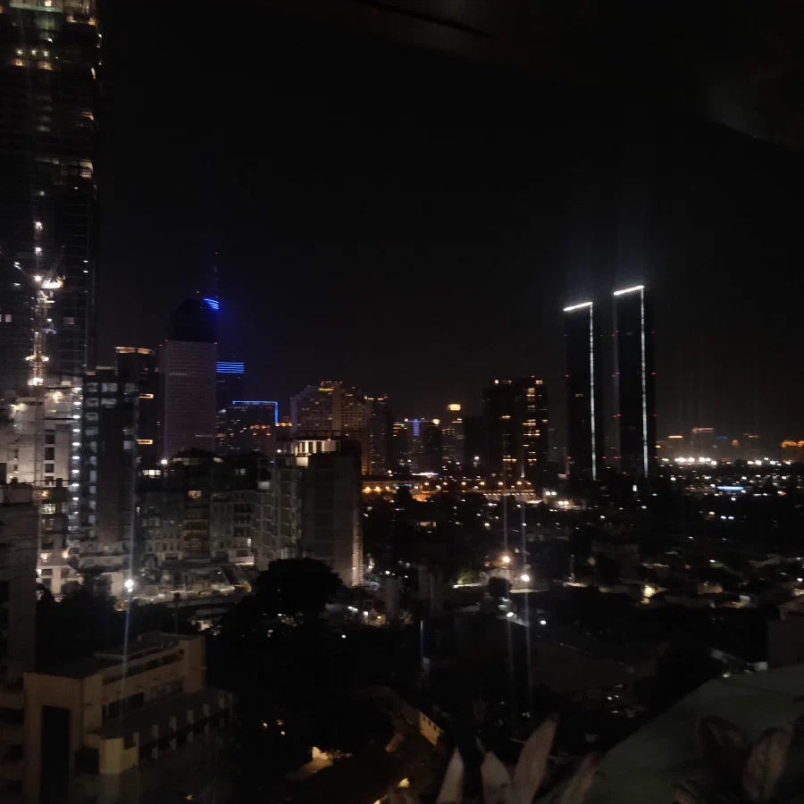 Jakarta skyline at night